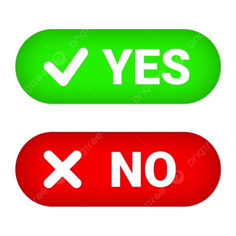 yes no button online.